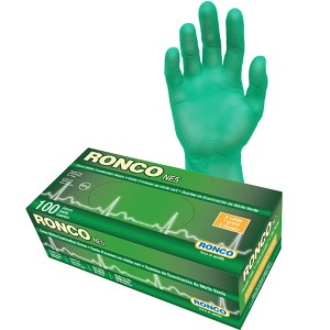 RONCO NE5 Green Nitrile Examination Gloves X-Large 100x10